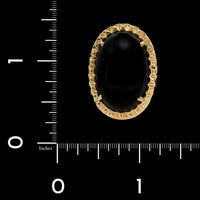 14K Yellow Gold Estate Onyx Ring