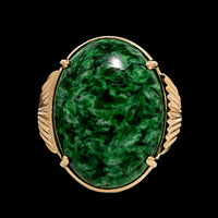 14K Yellow Gold Estate Maw Sit Sit Ring