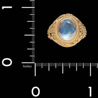 14K Yellow Gold Estate Moonstone Ring