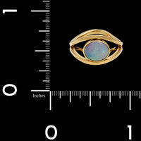 18K Yellow Gold Estate Opal Ring