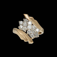 14K Two-tone Gold Estate Diamond Ring