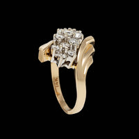 14K Two-tone Gold Estate Diamond Ring