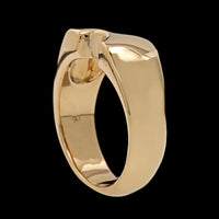 Golden Bear 14K Yellow Gold Estate Bear Signet Ring