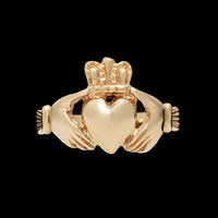 14K Yellow Gold Estate Claddagh Ring