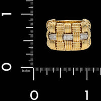 Roberto Coin 18K Two-tone Gold Estate Diamond Appassionata Ring
