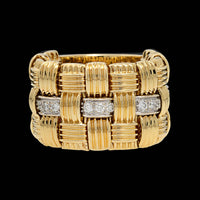 Roberto Coin 18K Two-tone Gold Estate Diamond Appassionata Ring