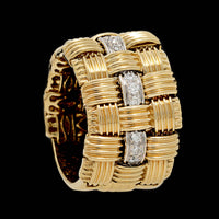 Roberto Coin 18K Two-tone Gold Estate Diamond Appassionata Ring
