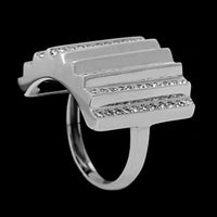 Jack Vartanian 18K White Gold Estate Diamond Ring