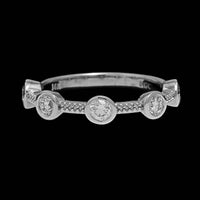 14K White Gold Estate Diamond Ring