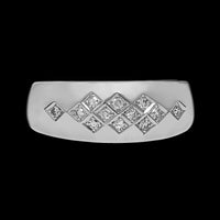 14K White Gold Estate Diamond Ring