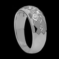14K White Gold Estate Diamond Ring