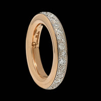 Pomellato 18K Rose and White Gold Estate Diamond Iconica Ring