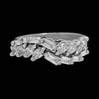14K White Gold Estate Diamond Ring