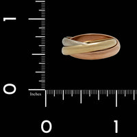 14K Tricolor Gold Estate Rolling Ring