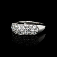 18K White Gold Estate Diamond Ring