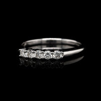 14K White Gold Estate Diamond Band