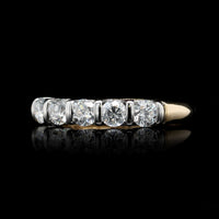 14K Two-tone Gold Estate Diamond Band
