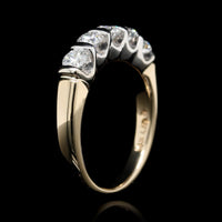 14K Two-tone Gold Estate Diamond Band