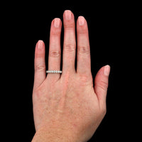 14K White Gold Estate Diamond Eternity Band