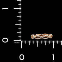 18K Rose Gold Estate Diamond Band
