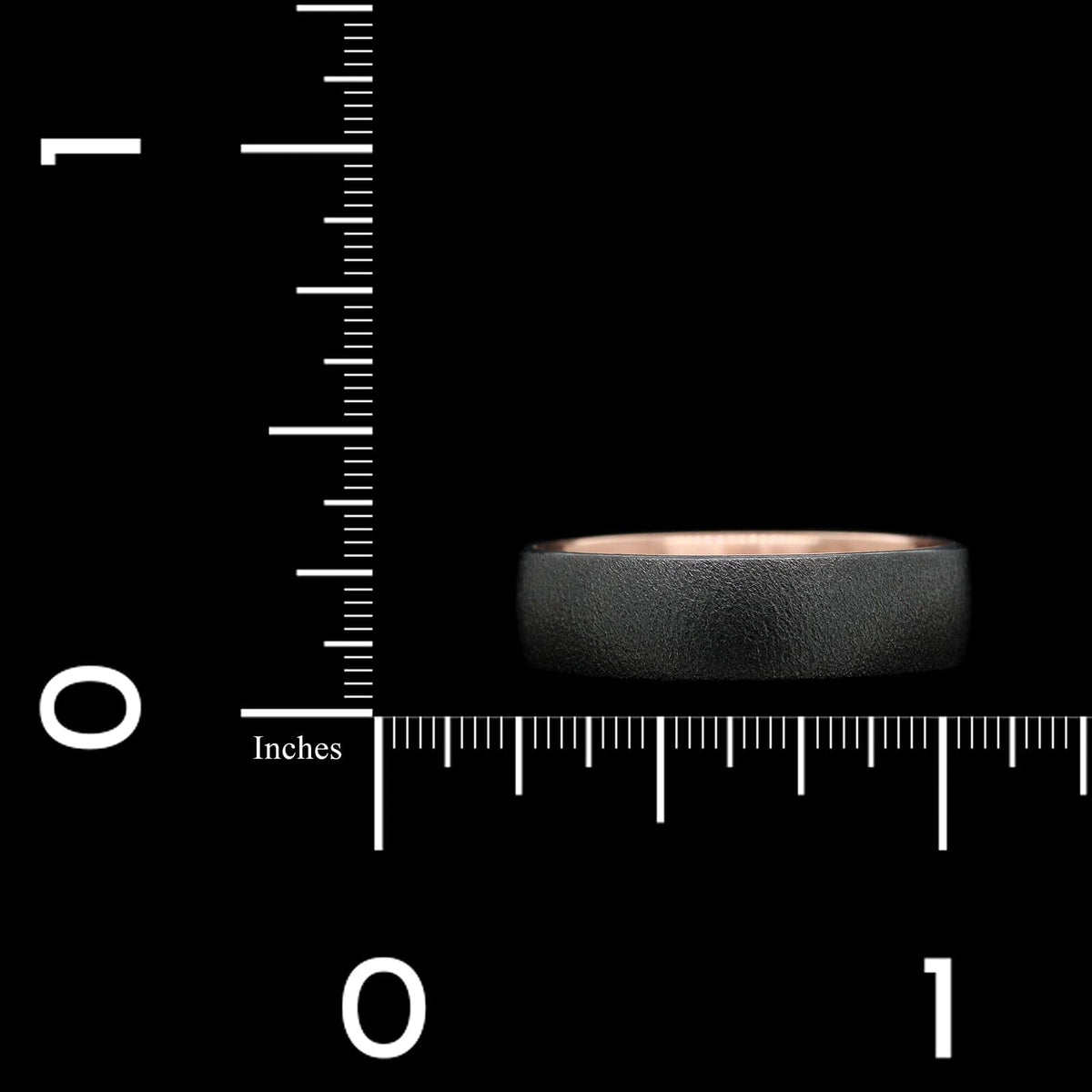 Ammara Stone 14K Rose Gold and Tantalum Estate Band