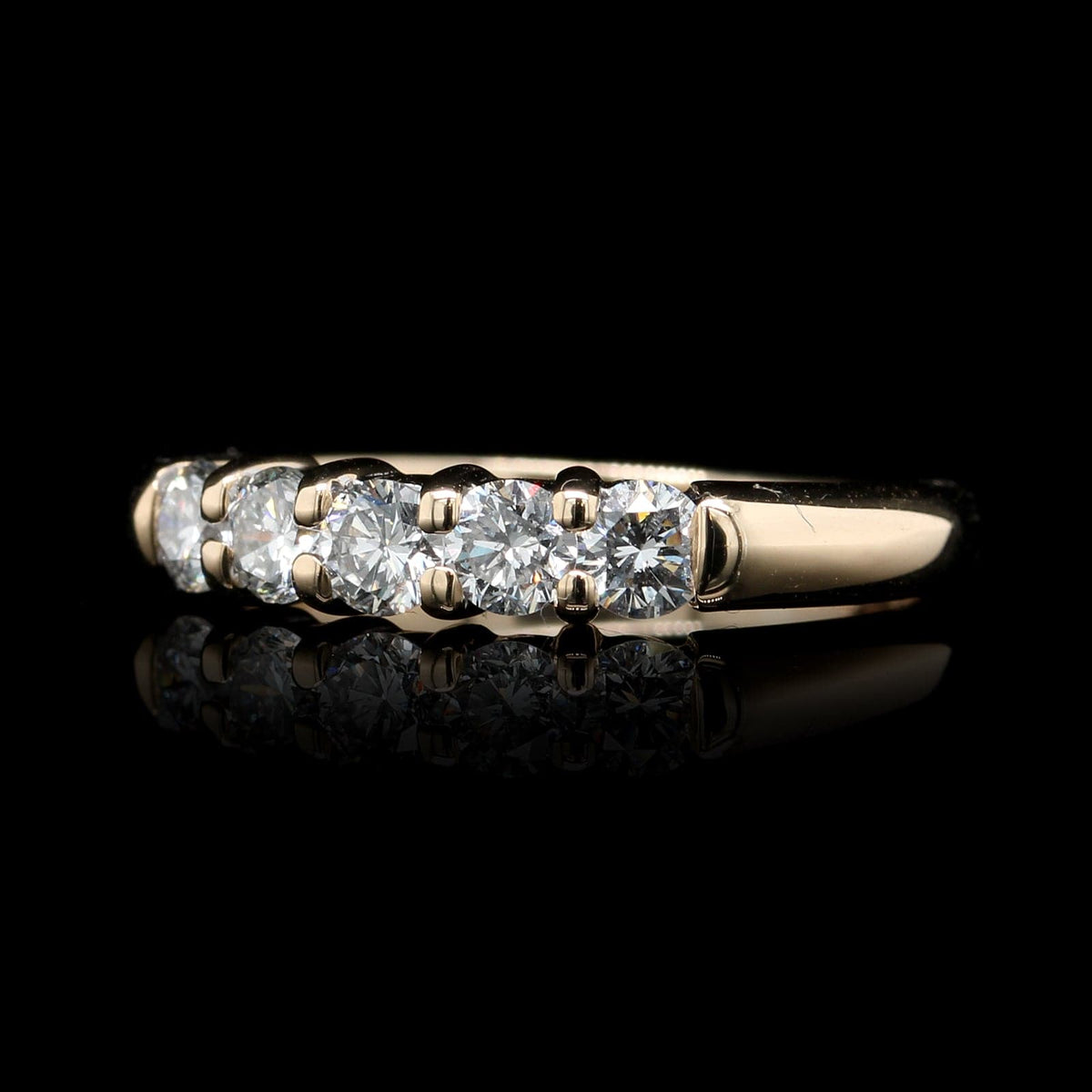 14K Yellow Gold Estate Diamond Band