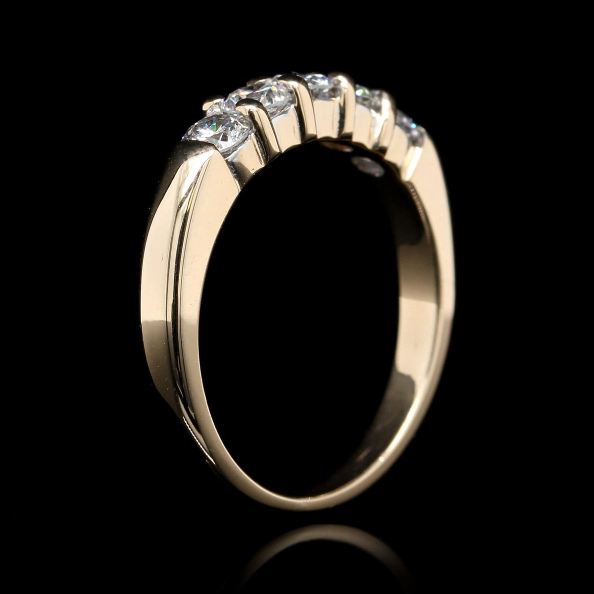 14K Yellow Gold Estate Diamond Band