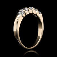 14K Yellow Gold Estate Diamond Band