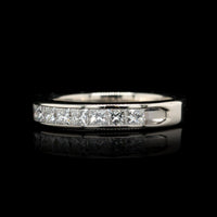 14K White Gold Estate Diamond Band