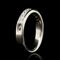 14K White Gold Estate Diamond Band