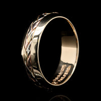 14K Tricolor Gold Estate Braided Band