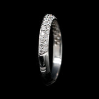 18K White Gold Estate Diamond Band