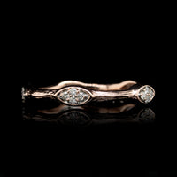14K Rose Gold Estate Diamond Band
