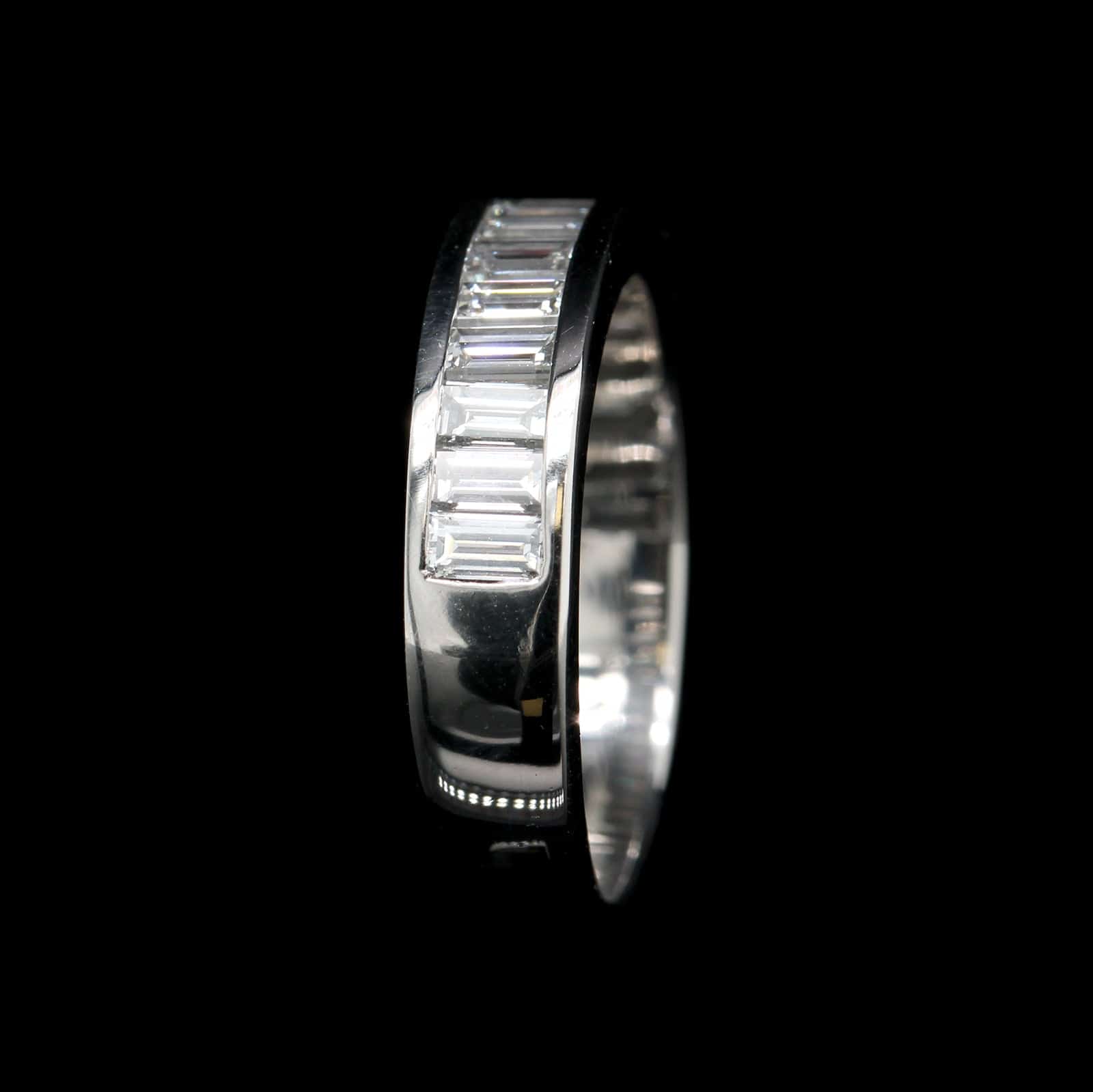 Platinum Estate Diamond Band