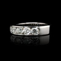 14K White Gold Estate Diamond Band
