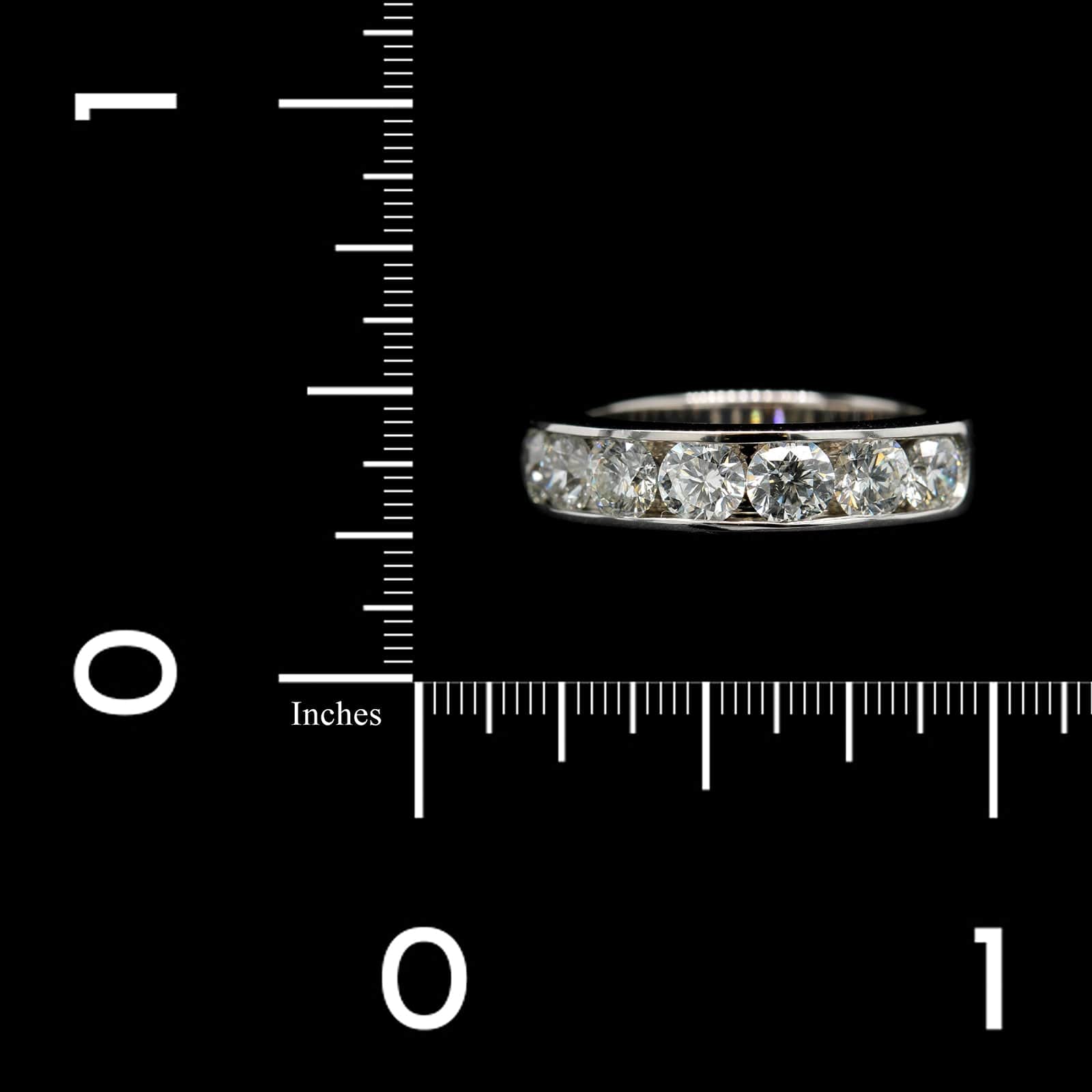 14K White Gold Estate Diamond Band