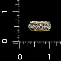 Jack Kelege 18K two-tone Gold Estate Diamond Band