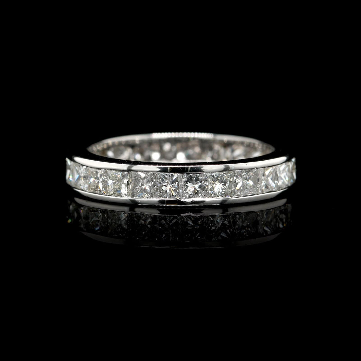 Platinum Estate Diamond Princess Eternity Band