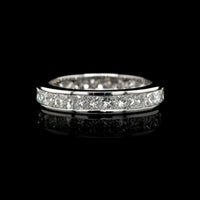 Platinum Estate Diamond Princess Eternity Band