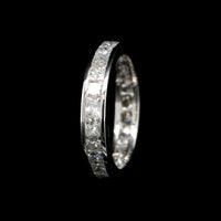 Platinum Estate Diamond Princess Eternity Band