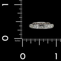 Platinum Estate Diamond Princess Eternity Band
