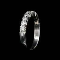 14K White Gold Estate Diamond Band