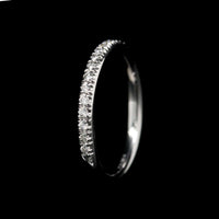 18K White Gold Estate Diamond Band