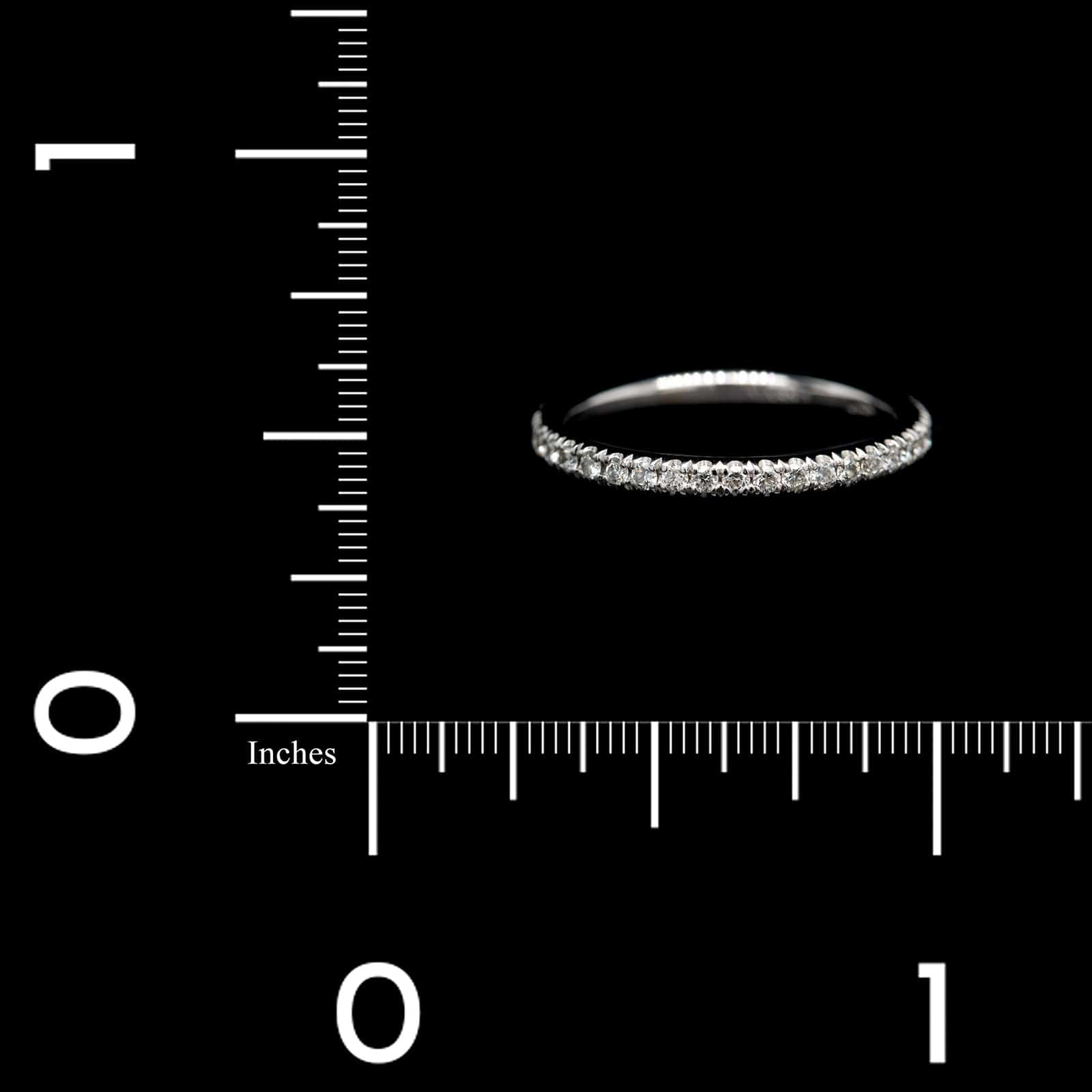 18K White Gold Estate Diamond Band