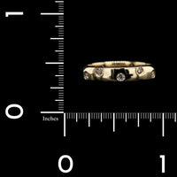 14K Yellow Gold Estate Diamond Scattered Eternity Band