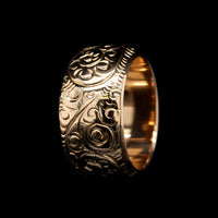 Vintage 18K Rose Gold Estate Wedding Band
