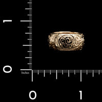 Vintage 18K Rose Gold Estate Wedding Band