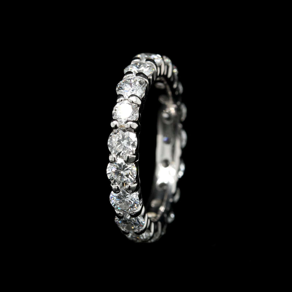 18K White Gold Estate Diamond Eternity Band