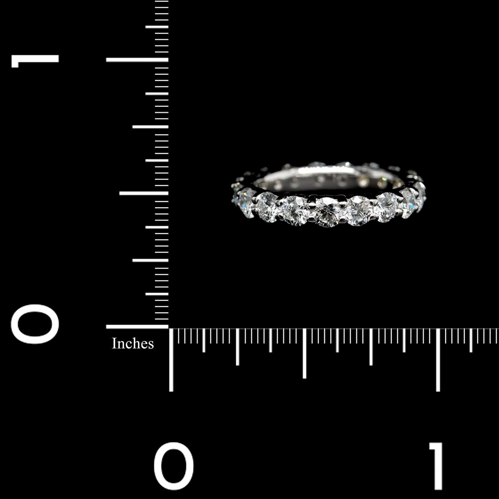 18K White Gold Estate Diamond Eternity Band