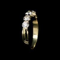 18K Yellow Gold Estate Diamond Band
